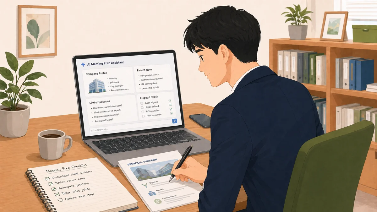 商談前の準備を生成AIに任せると、何が変わるか