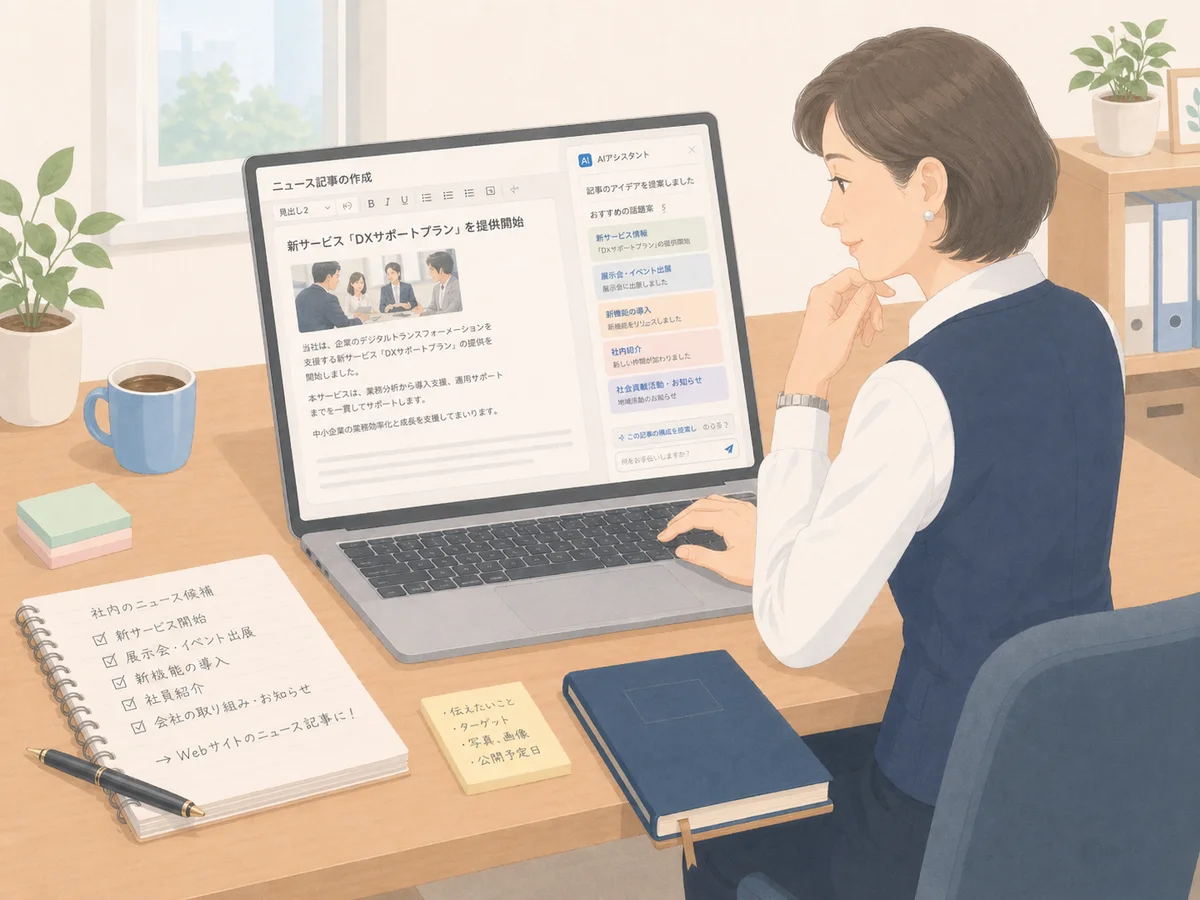 AIでWebサイトのニュース記事を書く｜ネタ探しから10分で形にする方法